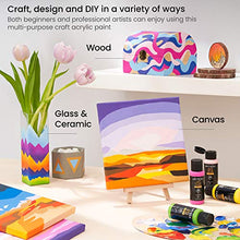 Load image into Gallery viewer, Arteza Craft Acrylic Paint, Set of 20 Colors, 2oz/60 ml Bottles, Water-Based, Matte Finish Paints, Art Supplies for Art & DIY Projects on Glass, Wood, Ceramics, Fabrics, Leather, Paper & Canvas