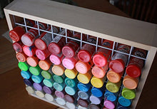 Load image into Gallery viewer, Wooden Craft Paint Storage Rack - Holds 81 Standard Size 2oz. Bottles of Paint.