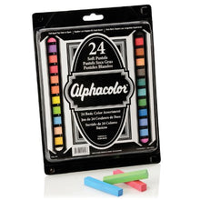 Load image into Gallery viewer, Quartet Alphacolor Soft Square Pastels, Multi-Colored, 24 Pastels per Set (102004)