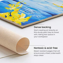 Load image into Gallery viewer, Arteza 9x12” Canvas Pad, 10 Sheets, 100% Cotton, Primed with Acid-Free Gesso, Glue-Bound Pad of Canvas Paper for Acrylic Painting or Oil Paint, Ideal for Painting and Mixed Media