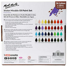 Load image into Gallery viewer, Mont Marte Premium H2O Water Mixable Oil Paint Set, 36 Piece, 18ml Tubes. Mixable with a Range of Mediums. Easily Washes Up with Water.