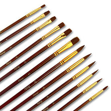 Load image into Gallery viewer, Artify 38 Pcs Paint Brushes Art Set for Acrylic Oil Watercolor Gouache| a Kit of Hog Pony and Nylon Hairs |Including Two Large Size Nylon Brushes and a Carrying Pouch