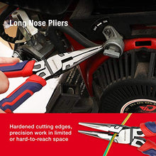 Load image into Gallery viewer, WORKPRO 5-piece Pliers Set with Storage Pouch, 7-Inch Long Nose, 6-Inch Diagonal, 8-Inch Groove Joint, 6-Inch Slip Joint, 8-Inch Linesman, Portable Home Hand Tools
