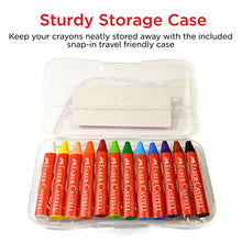 Load image into Gallery viewer, Faber-Castell Beeswax Crayons in Durable Storage Case, 12 Vibrant Colors
