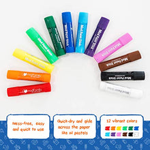 Load image into Gallery viewer, Mod Paint Sticks - Washable Solid Tempera Paint Markers - Non-Toxic, Quick Drying, and No Mess Paint Sticks - Color Art Supplies Set for Kids and Families - (12 Pack) - ModFamily