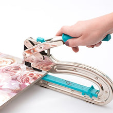 Load image into Gallery viewer, Crop-A-Dile 2 Big Bite Punch by We R Memory Keepers | Silver and Blue