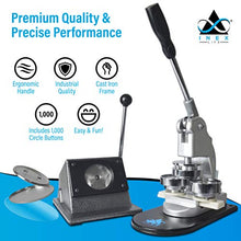Load image into Gallery viewer, INEX Life Button Maker Machine Kit 58mm (2 ¼ inch)| Industrial Circle Cutter Punch Press - Includes All Pieces for 1,000 Metal Badge Buttons