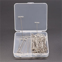 Load image into Gallery viewer, Labs Nickel Plated Science Dissection T-Pins, Frog Dissection pin(Pack of 110, 100 Pack 1.5", 10 Pack 2")