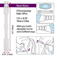 Load image into Gallery viewer, The Beadsmith Fablastic Mask Mate Adjustable Extenders, 7.5 inches, White Color, 2 Pack, Make Your Mask More Comfortable, Extension Hook for Extending Masks, Extender Strap