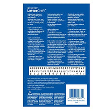 Load image into Gallery viewer, Westcott LetterCraft Stencil, Marker Font, 3/4-Inch and 1-Inch Characters (SM134/15839)