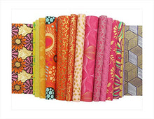 Load image into Gallery viewer, Paperhues Pink-Yellow-Brown Decorative Handmade Scrapbook Papers Collection 8.5x11" Pad, 40 Sheets.
