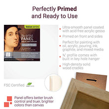 Load image into Gallery viewer, Ampersand Art Supply Wood Gesso Artist Painting Panel: Primed Smooth, 8"x10", 1/8 Inch Depth