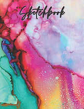Load image into Gallery viewer, Sketchbook: Best blank white pages with paint art multicolor cover for painting, drawing, writing, sketching and doodling, wide papers 8.5 x 11, 120 ... children, kids, boyfriend and girlfriend