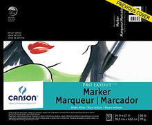 Load image into Gallery viewer, Canson Artist Series Pro Layout Marker Pad, 14” x 17”, Fold-over Cover, 50 Sheets (100511049), 14" x 17"