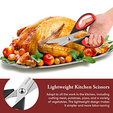 Load image into Gallery viewer, Kitchen Shears, iBayam 2-Pack Kitchen Scissors Heavy Duty Meat Scissors, Dishwasher Safe Cooking Scissors, Multipurpose Stainless Steel Sharp Utility Food Scissors for Chicken, Poultry, Fish, Herbs