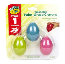Load image into Gallery viewer, Crayola My First Washable Palm Grasp Crayons, 9ct, Toddler Toys, Gift