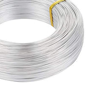 Load image into Gallery viewer, Pandahall 984 Feet Silver Aluminum Craft Wire 20 Gauge Flexible Metal Wire for Jewelry Making