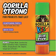 Load image into Gallery viewer, Gorilla Kids Disappearing Purple Glue Sticks, Two 6 gram Sticks, (Pack of 1)