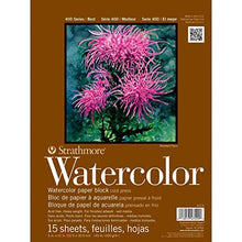 Load image into Gallery viewer, Strathmore 400 Series Watercolor Block, Cold Press, 9"x12" Bound (4 sides), 15 Sheets/Block