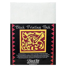 Load image into Gallery viewer, Black Ink Thai Mulberry Block Printing Paper Packs unbleached mulberry