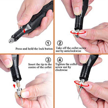 Load image into Gallery viewer, Uolor 108 Pcs Engraving Tool Kit, Multi-Functional Electric Corded Micro Engraver Etching Pen DIY Rotary Tool for Jewelry Glass Wood Ceramic Metal Plastic with Scriber, 82 Accessories and 24 Stencils