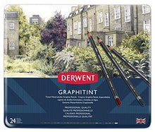 Load image into Gallery viewer, Derwent Graphitint Pencils, Metal Tin, 24 Count (0700803)