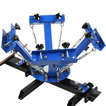 Load image into Gallery viewer, VEVOR Screen Printing 4 Color 2 Station Screen Printing Machine and 4 Pieces 20x20 Inch Aluminum Screen Frame with Yellow 355 Count Mesh