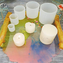 Load image into Gallery viewer, Cylinder Candle Molds for Candle Making, 5 Pcs Pillar Casting Silicone Molds for Resin Casting, Soap, Flower Specimen, Insect Specimen, Clay Craft
