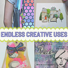 Load image into Gallery viewer, Grafix Artist Series Film – Bloom Design by Art By Marlene 8.5 x 11”, Pack of 4, 2 Pre-Printed White 2 Clear, Translucent Shrink Sheets, Even Easier to Create and Decorate, 8.5" x 11"