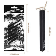 Load image into Gallery viewer, MyLifeUNIT Compressed Charcoal, Square Vine Charcoal Sticks for Drawing, Pack of 6 (2 Soft, 2 Medium and 2 Hard)