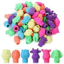 Load image into Gallery viewer, Mr. Pen- Erasers, Cap Erasers, 60 Pack, Animal Eraser Caps, Erasers for Kids, Pencil Eraser, Pencil Erasers Toppers, Eraser Pencil, Cute Erasers, Colorful Erasers, School Supplies, Pencil Top Erasers