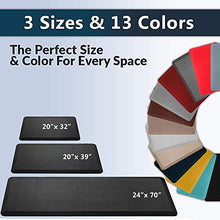 Load image into Gallery viewer, ComfiLife Anti Fatigue Floor Mat – 3/4 Inch Thick Perfect Kitchen Mat, Standing Desk Mat – Comfort at Home, Office, Garage – Durable – Stain Resistant – Non-Slip Bottom (20" x 32", Black)