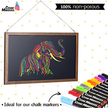 Load image into Gallery viewer, Cedar Markers 36"x24" Big Chalkboard with Wooden Frame. 100% Non-Porous Erasable Blackboard and Whiteboard for Liquid Chalk Markers. Magnet Board Chalk Board Decorative Chalkboard for Parties (36x24)