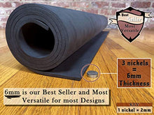 Load image into Gallery viewer, EVA Foam Cosplay - 6mm Thick (2mm to 10mm) - Black or White - Large 35" x 59" Sheet - Ultra High Density 85 kg/m3 - by The Foamory