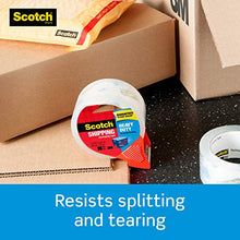 Load image into Gallery viewer, Scotch Heavy Duty Shipping Packaging Tape, 1.88" x 54.6 yd, 3" Core, Clear, Great for Packing, Shipping & Moving, 4 Rolls, Dispensered (3850-4RD)