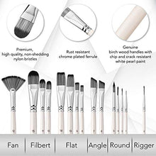 Load image into Gallery viewer, Artist Paint Brushes for Acrylic Painting, Watercolor and Gouache – Painting Brush Set – Acrylic and Watercolor Brushes