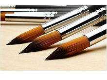 Load image into Gallery viewer, Grocery House Paintbrushes (9 Pack), Long Handle Round Brush Set 0-16#, Art Paint Brushes for Acrylic, Oil, Watercolors