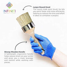 Load image into Gallery viewer, Professional Chalk and Wax Paint Brush 2PC Set!!!! Large DIY Painting and Waxing Tool | Smooth, Natural Bristles | Folk Art, Home Décor, Wood Projects, Furniture, Stencils | Reusable