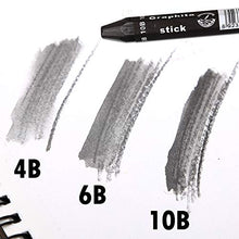 Load image into Gallery viewer, Dainayw Graphite Stick Set - Water Soluble - 4B 6B 10B, Art Drawing Supplies for Sketch & Shading Pencils, Artist Sketching - 3 Pcs