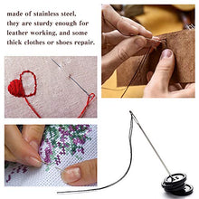 Load image into Gallery viewer, 5 PCS Long Sewing Needles - 5 Size Large Eye Stitching Needles with Needle Storage Tube, 3.5inch to 6.8inch Hand Sewing Needles for Sewing Act Crafts, Upholster