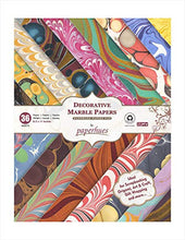 Load image into Gallery viewer, Paperhues Marbled Handmade Scrapbook Papers Collection 8.5x11" Pad, 36 Sheets