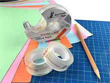 Load image into Gallery viewer, Greyparrot Office Clear Office Refill Tape Rolls + Dispenser(8 Pack),(3/4” X 1000in/pack). for Craft Jobs, Gift Wrapping, Office Work Clear(Transparent) Glossy Finish, Refillable (8000 inch/Total)
