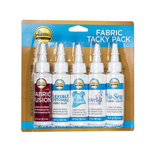 Load image into Gallery viewer, Aleene's Tacky Pack Fabric Glue, 5pk, 0.66 Fl Oz