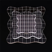 Load image into Gallery viewer, DECORA Acrylic Clear Rubber Stamping Blocks Set with Grid Package of 3