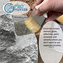 Load image into Gallery viewer, Chip Brush 36 Pack Pro Painter 1-1/2 Inch China White Bristle Disposable Paint Brush for Use with Paints Stains Primers Varnish Acrylic Adhesives Glues Epoxy Gesso Paint Removers, Hardwood Handle