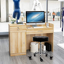 Load image into Gallery viewer, CoVibrant Ergonomic Lockable Rolling Stool Adjustable Swivel for Medical Doctor Office Spa Kitchen Desk Esthetician Artist Exam Room (Black Backless)
