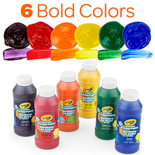 Load image into Gallery viewer, Crayola Washable Finger Paints, 6 Count, School Painting Supplies, Gifts for Kids, 3, 4, 5, 6, 7