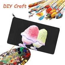 Load image into Gallery viewer, 10 Pack Canvas Make Up Bags,Multipurpose Canvas Zipper Bag,Canvas Pen Pouch Cosmetic Pouch Coins Purse Party Gift Bags with Black Zipper for Travel DIY Craft School (8.3" x 5.1")