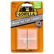 Load image into Gallery viewer, Gorilla Tough & Clear Double Sided Mounting Tape Squares, 24 1" Pre-Cut Squares, Clear, (Pack of 1) - 6067201
