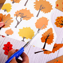 Load image into Gallery viewer, 16 Sheets Fall Paper Collection Kit Autumn Theme Pattern Paper Animal Plant Collection Paper for Thanksgiving Scrapbooking Cardmaking DIY Crafting Art Projects
